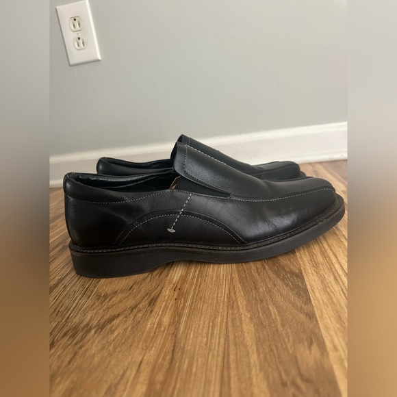 Men\'s Black Leather Loafers size 12 M Made in Italy